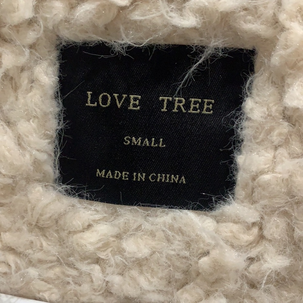 Love Tree soft, warm, faux sherpa suede brown winter zip-up jacket - Picture 4 of 7